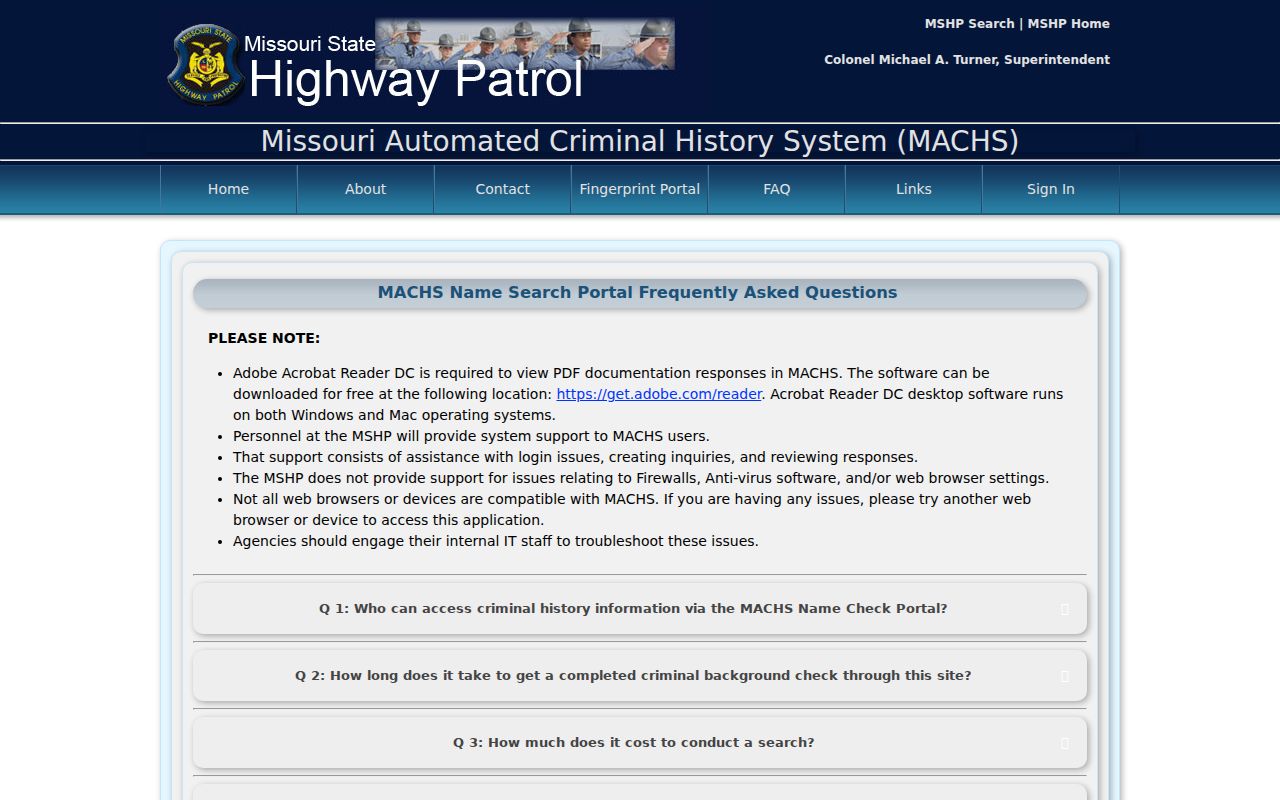 Putnam County criminal court records and Missouri criminal history scope
