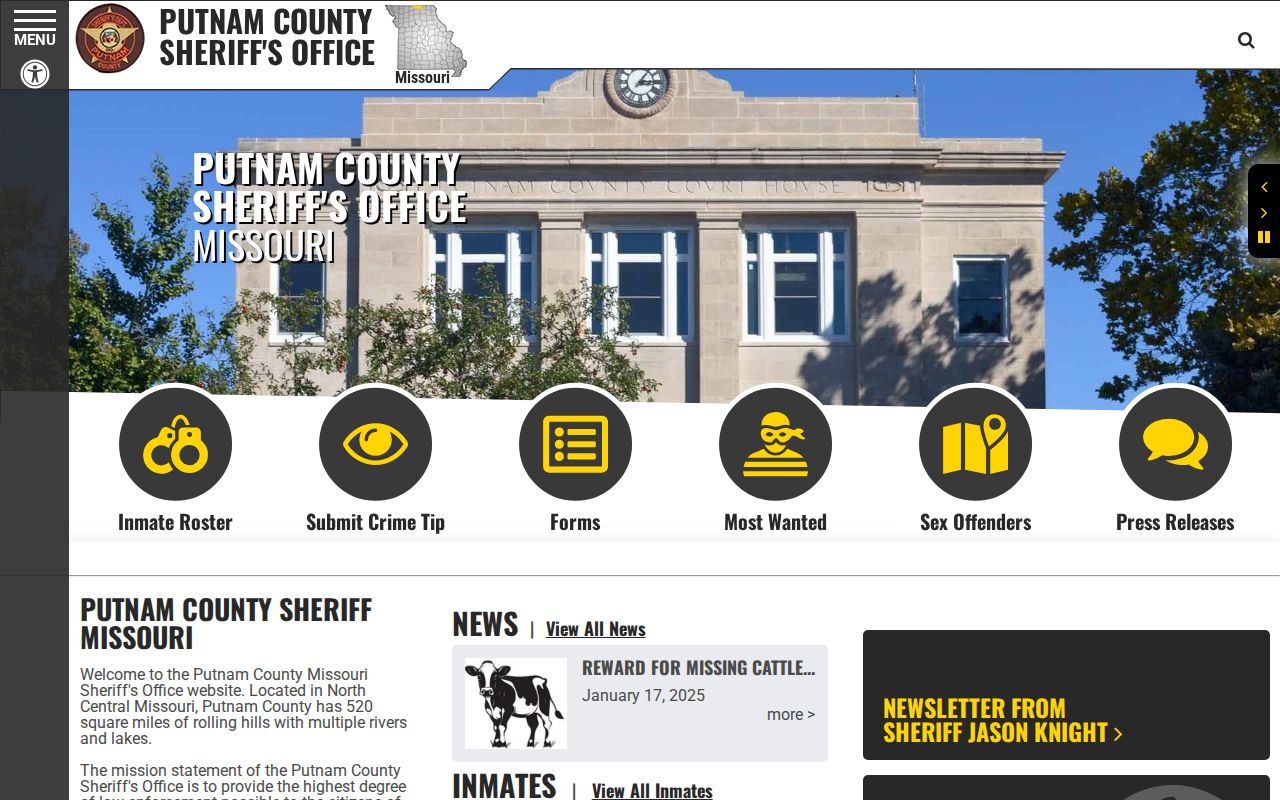 Putnam County criminal history sheriff records hub